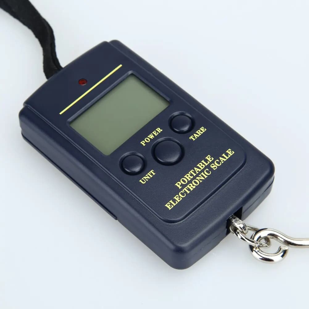 Balance digitale 40kg électronique compacte sans éclairage - Outil pêche et voyage avec sacs de protection
