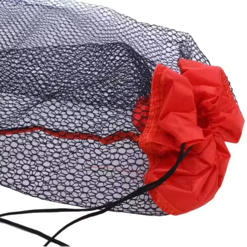 Filet de pêche pliable et renforcé pour poissons, écrevisses et anguilles avec fermeture pratique