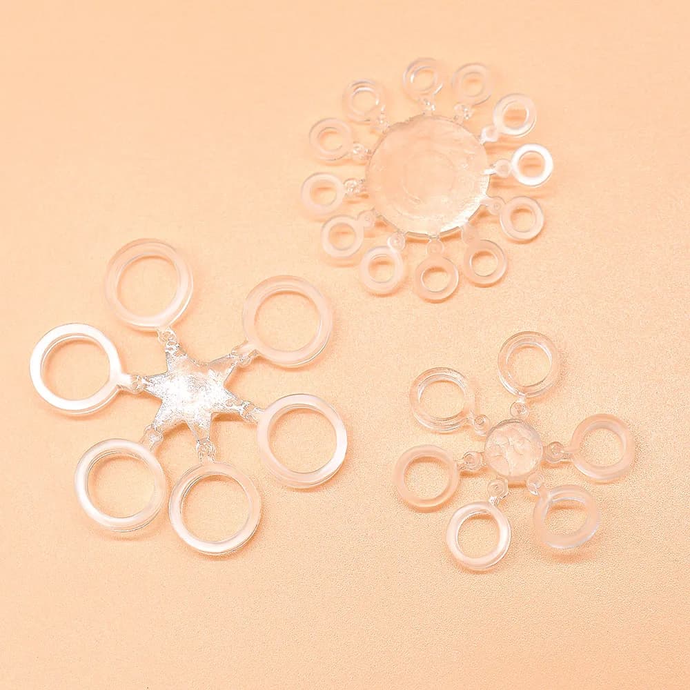 MNFT 144 élastiques pour bouillettes - Bandeurs transparents 3 tailles - Accessoire pêche carpe indispensable
