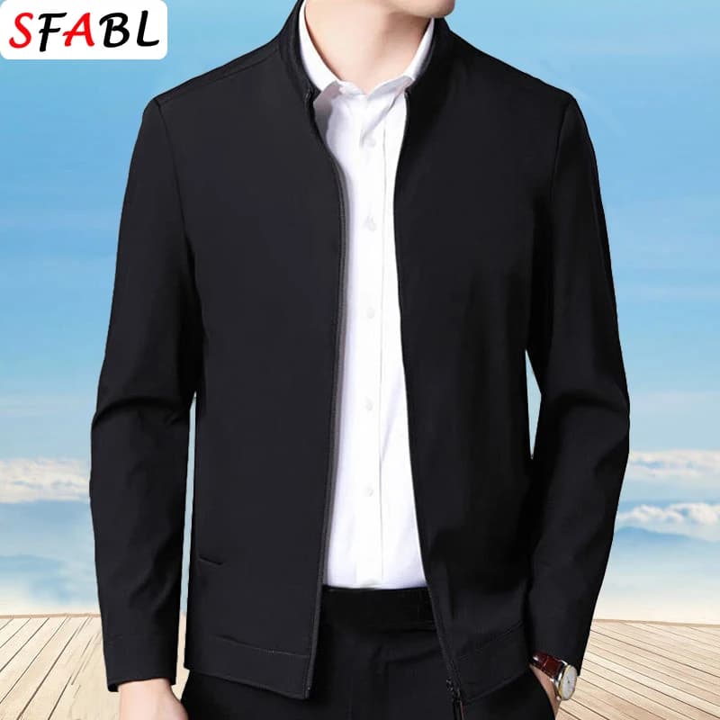 Blazer homme luxe business casual 3XL pour pêche élégante printemps-automne