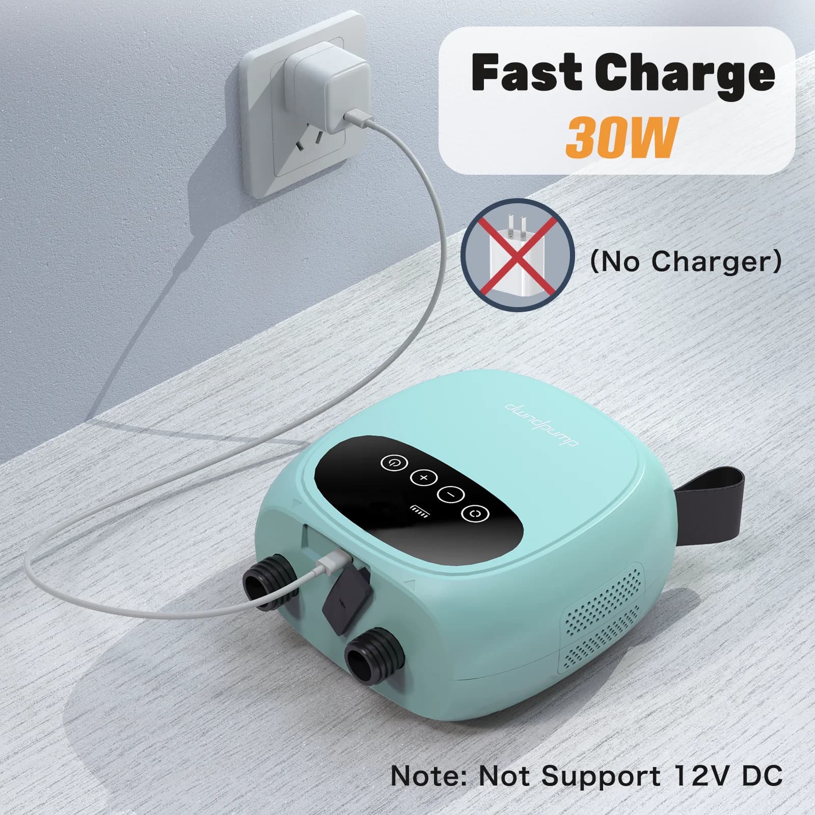 Pompe électrique paddle dwndpump avec batterie 38.48Wh - Pompe gonflage dégonflage SUP, kayak et bateau gonflable 20PSI