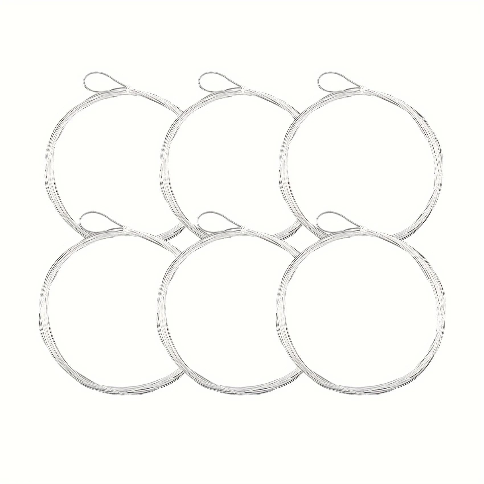Bas de ligne mouche Aventik 9ft 12ft 15ft pré-noué nylon 6 pièces transparent fuselé