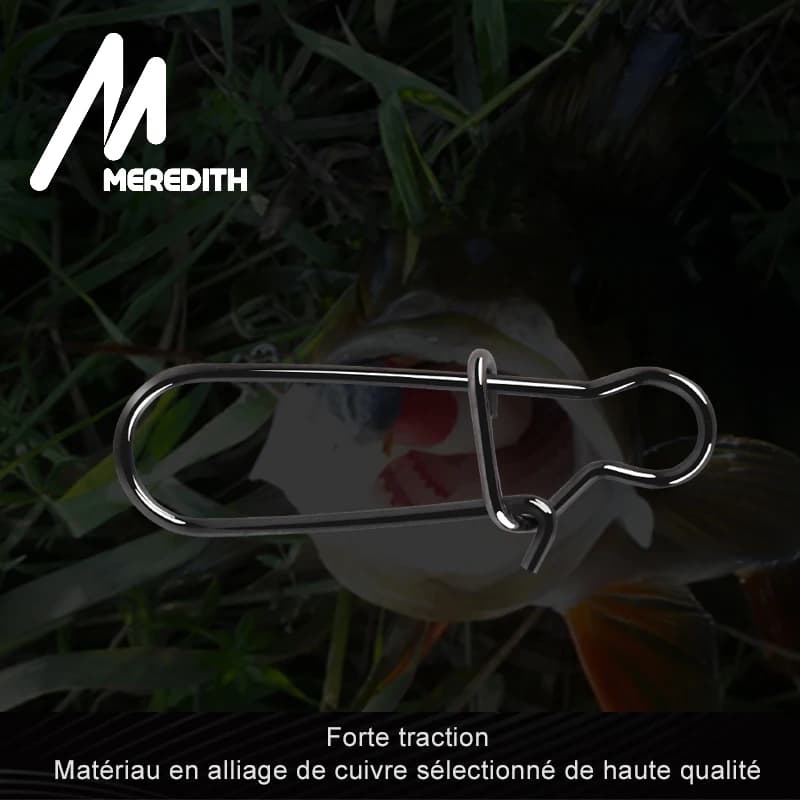 50 pièces connecteurs acier inoxydable pêche - Mousquetons rapides snaps sécurisés