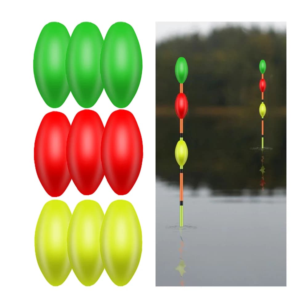 Flotteurs de pêche fluorescents en mousse, indicateurs de touche et bouées pour la pêche en dérive