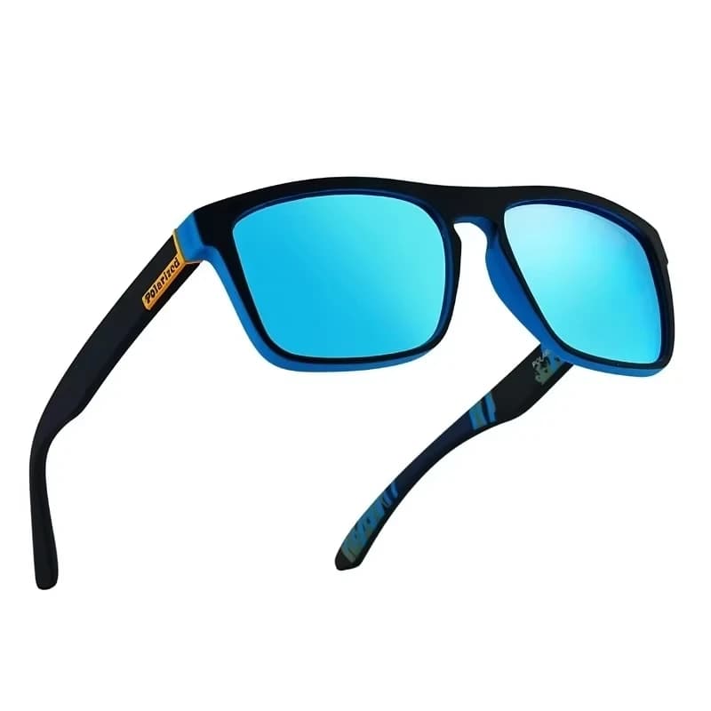 Lunettes de soleil polarisées de luxe carrées pour conduite, pêche et sports vintage UV