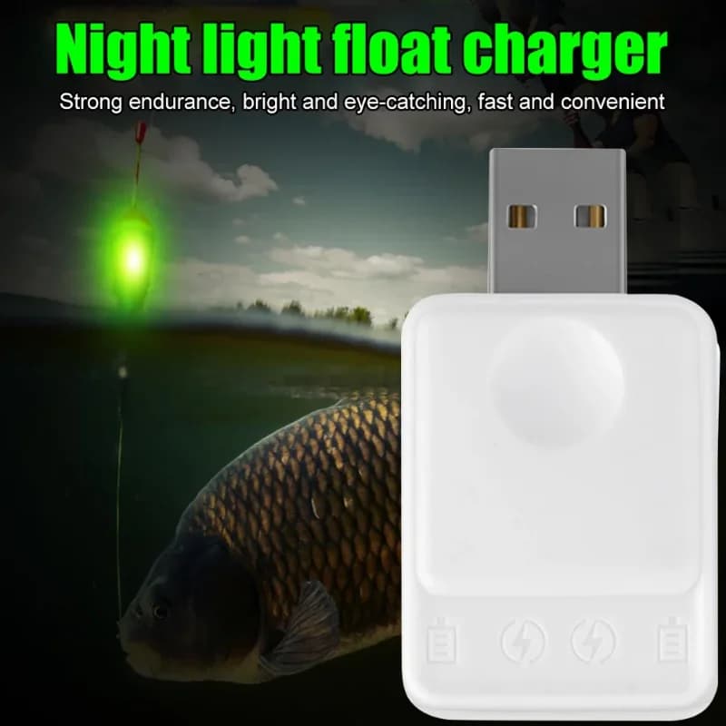 Chargeur USB CR425 pour flotteurs de pêche électriques, bouée LED portable et accessoires de pêche
