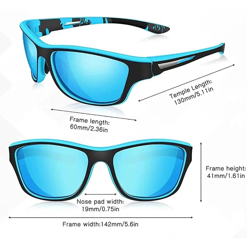 Lunettes de pêche polarisées haute définition - Protection UV400 pour sports outdoor - Hommes et femmes
