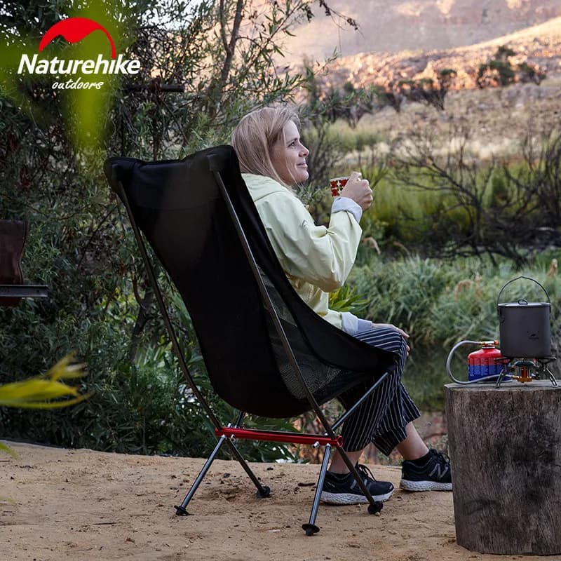Chaise compacte pliante Naturehike ultralégère - Siège pêche pique-nique plage aluminium portable