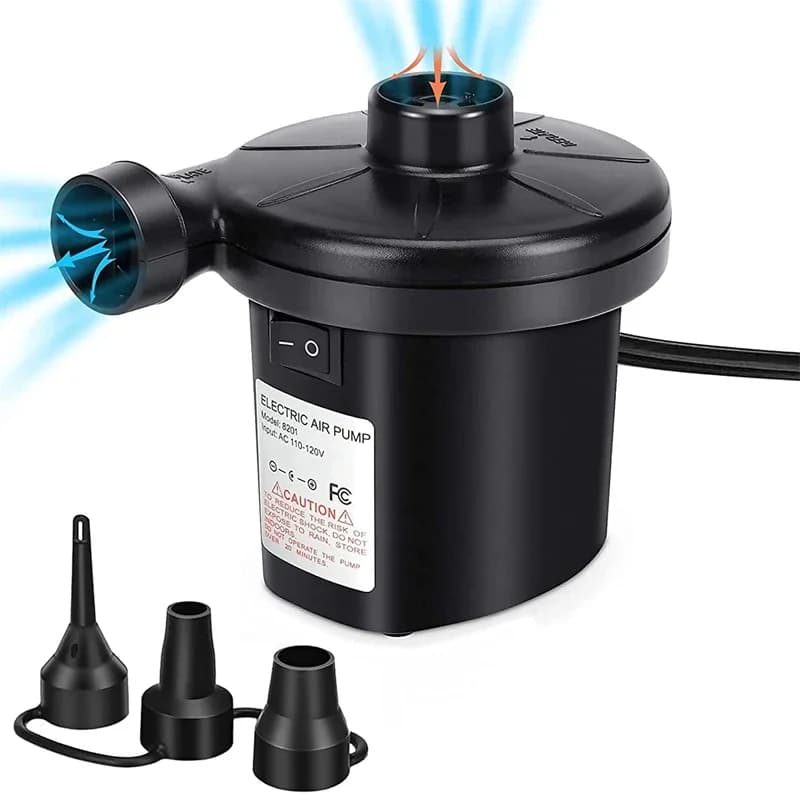 Pompe électrique portable multifonction pour matelas air, bateau et voiture - Accessoire camping pêche