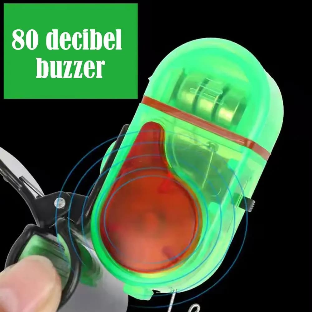 Détecteur de touche électronique LED clip sur canne avec alarme sonore et lumineuse 1/2 pièces