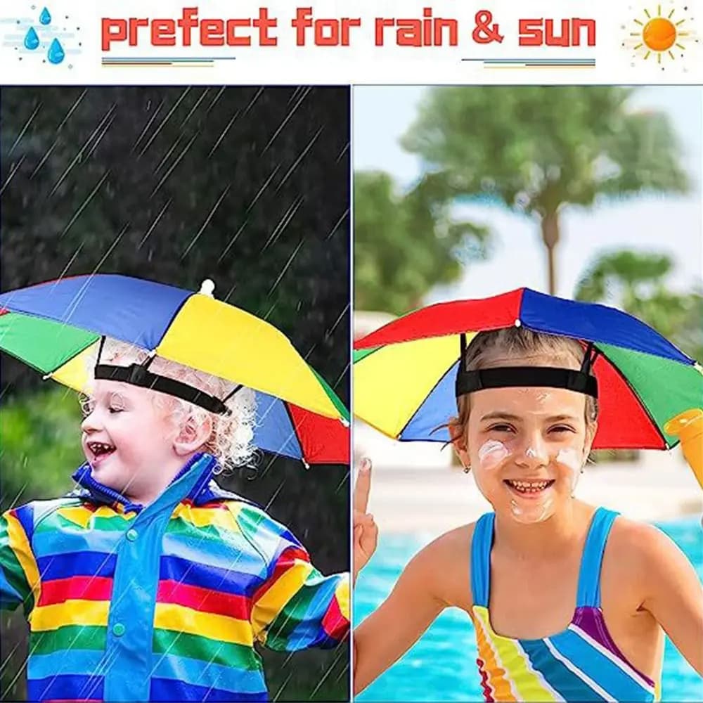 Chapeau parapluie pliable pêche anti-vent - Protection soleil et pluie pour camping plage