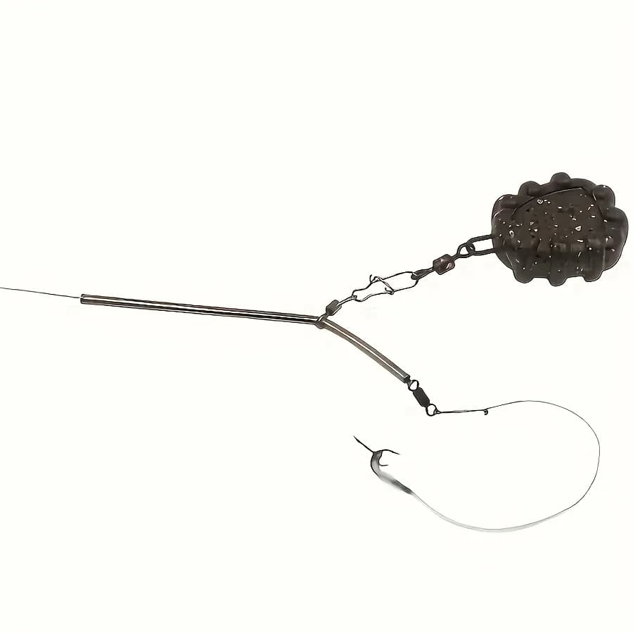 Connecteur anti-emmêlement pour bas de ligne avec échelle - accessoire montage carpe