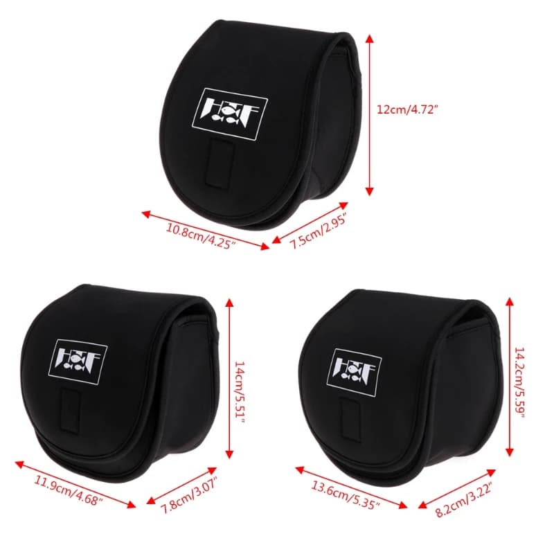 Étui de protection imperméable pour moulinets spinning et casting, pochette de rangement accessoires pêche