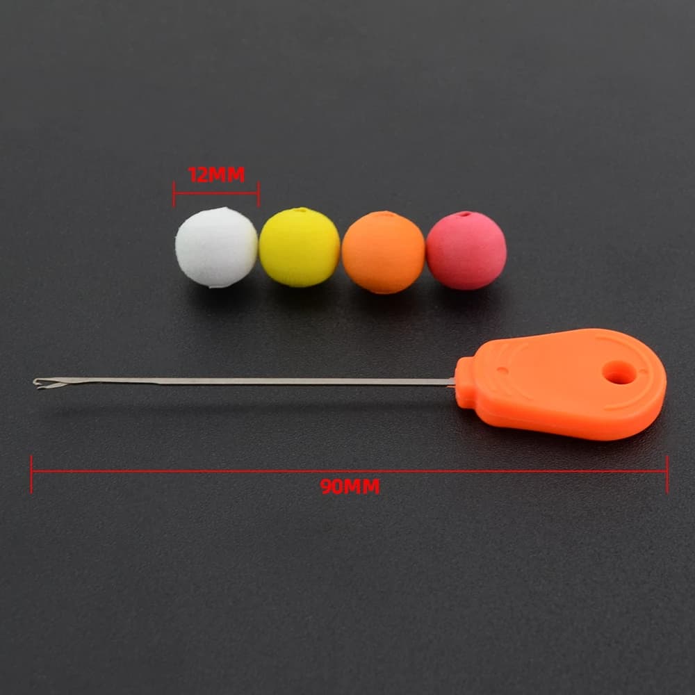 Bouillettes pop-up flottantes Hirisi - 12 pièces 12mm 4 couleurs avec perles flottantes pour hair rig