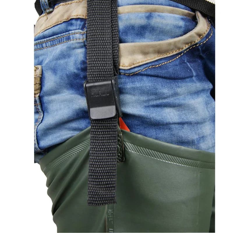 Bottes de pêche homme en caoutchouc légères - Bottes de pluie antidérapantes pour l'hiver et la pêche