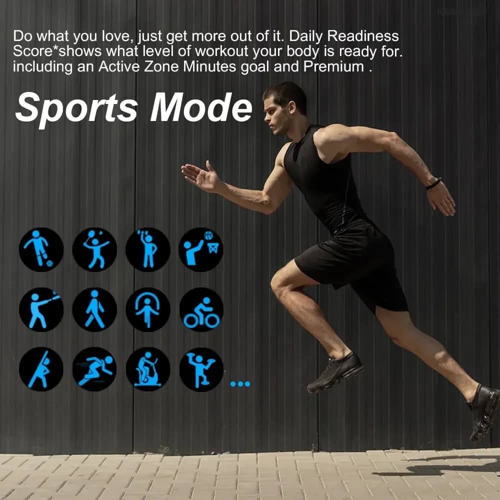 Montre connectée H9 Promax - Répondeur intégré et suivi calories pour pêcheurs sportifs