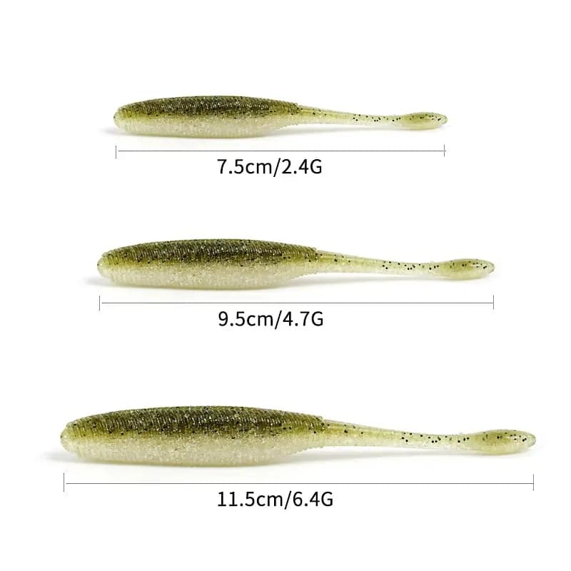 Leurre Souple Drop Sunmile 11,5 cm pour la Pêche du Brochet et du Black Bass -