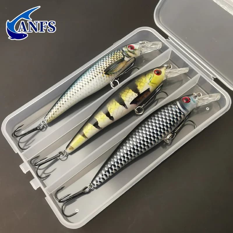 Leurre de pêche 13g minnow coulant coloré - 1 ou 3 pièces - appât artificiel accrocheur pour carnassiers