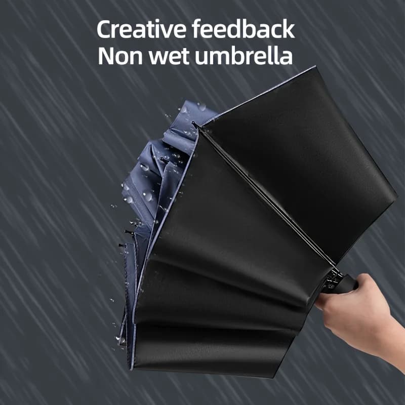 Parapluie homme grande taille 130cm pliable professionnel anti-vent imperméable protection UV pêche
