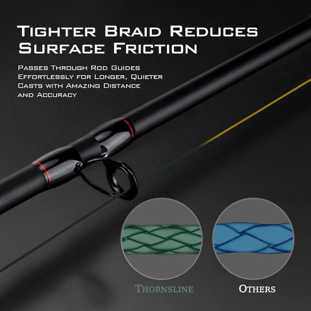 Fil de pêche ThornsLine X8 8 brins super résistant pour carpe et pêche sportive 300-1000M