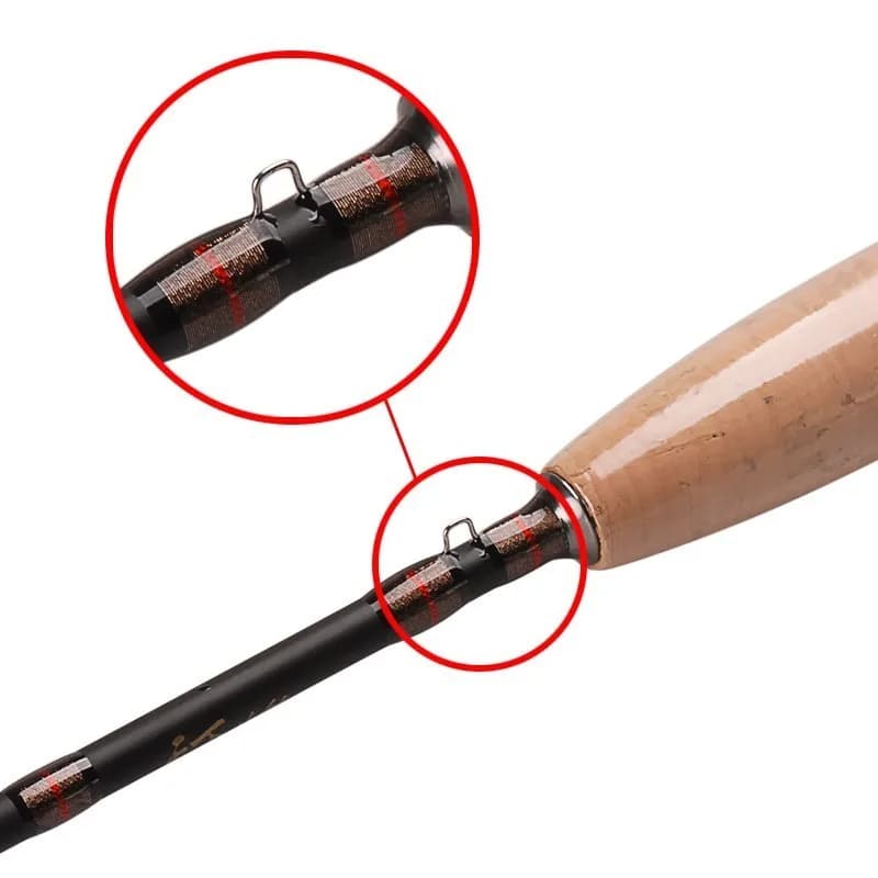 Canne à mouche 3/4 5/6 WT Fast Action 8FT et 9FT en fibre de carbone 40T,