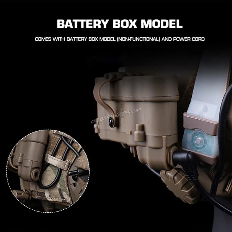 Casque tactique GPNVG 18 vision nocturne factice - Accessoire décoration pêche et airsoft