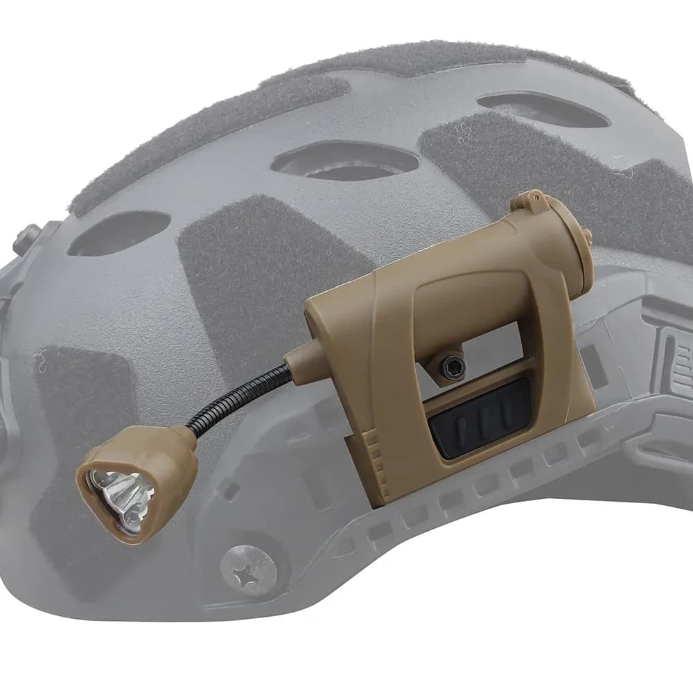 Lampe frontale tactique 3 modes LED pour casque pêche nocturne, chasse et activités outdoor