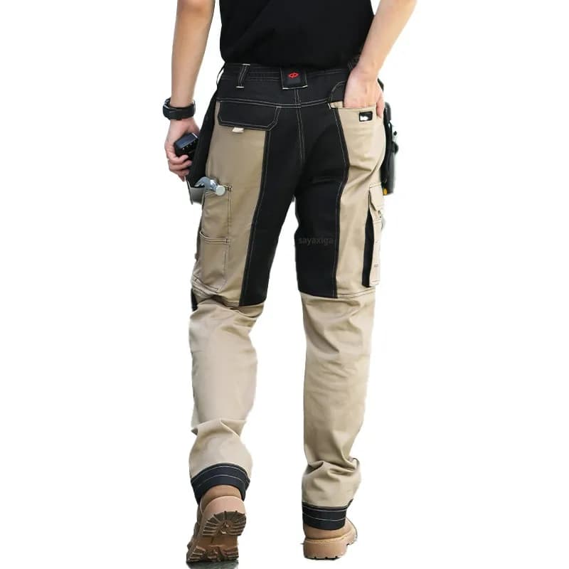 Pantalon cargo léger homme pêche - Respirant genouillères tactique pour randonnée et travail extérieur