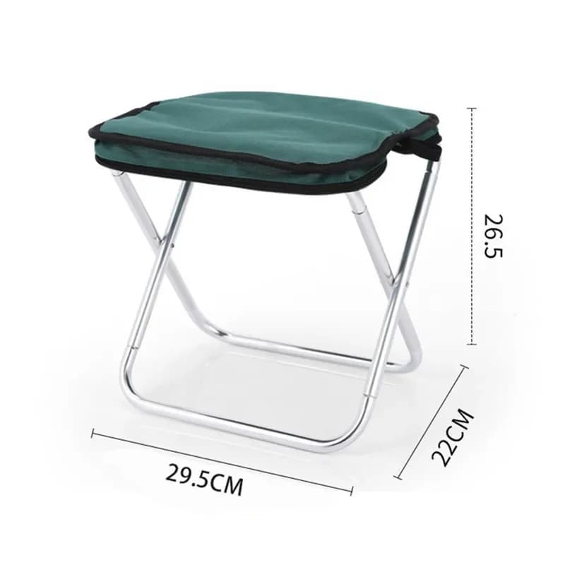 Chaise pliante aluminium toile Oxford portable légère pêche plage pique-nique avec sac
