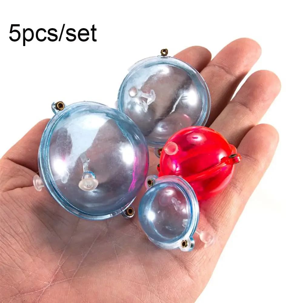 5 flotteurs boules pêche mer ABS plastique haute qualité 25-47mm bulles flottabilité