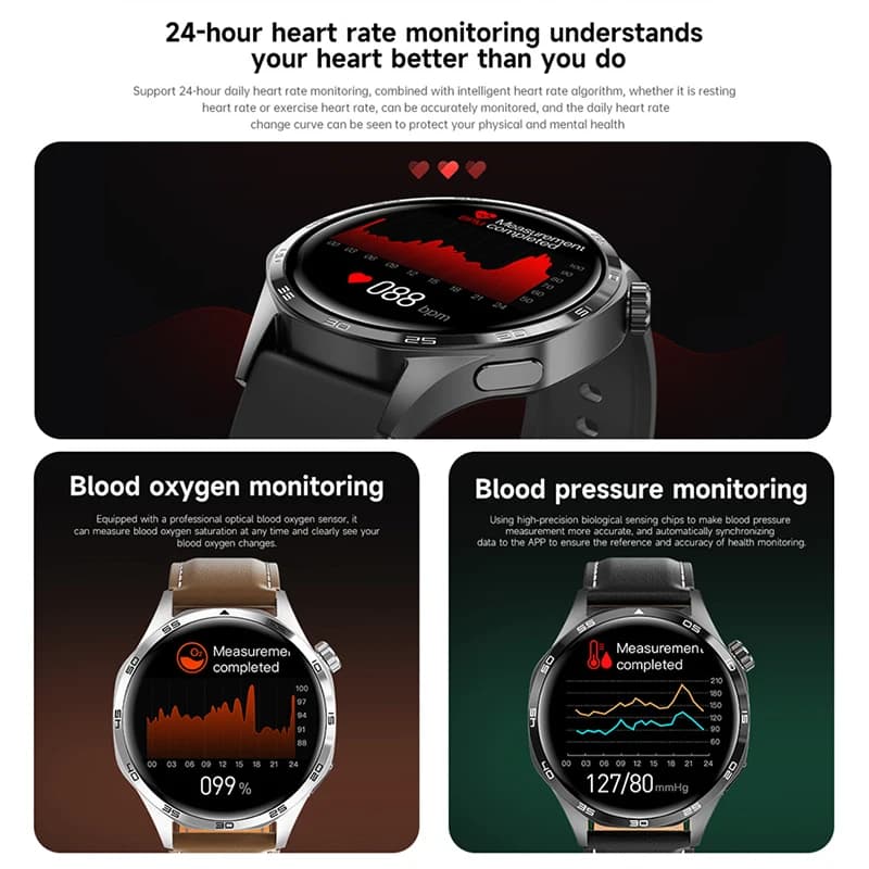 Watch 5 Pro 2026 : montre connectée GPS NFC écran AMOLED monitoring santé étanche IP67 hommes