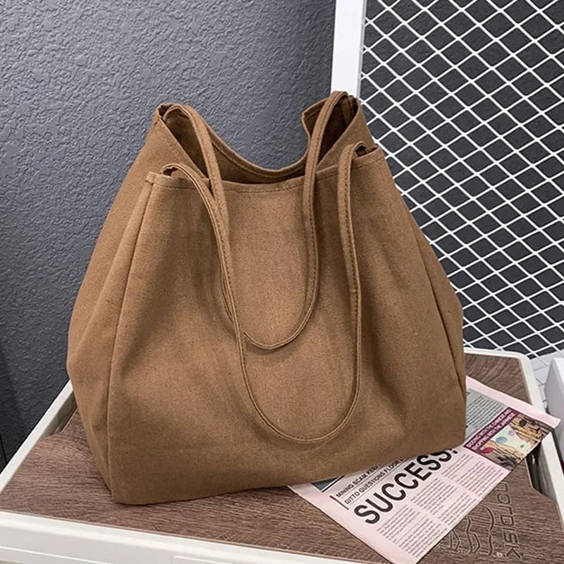 Sac shopping toile écologique pêche femme grand capacité rangement matériel pêche quotidien voyage