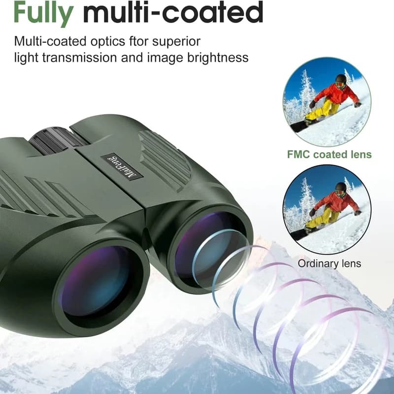 Jumelles 20x25 professionnelles HD pocket waterproof étanches pour observation camping portable chasse outdoor