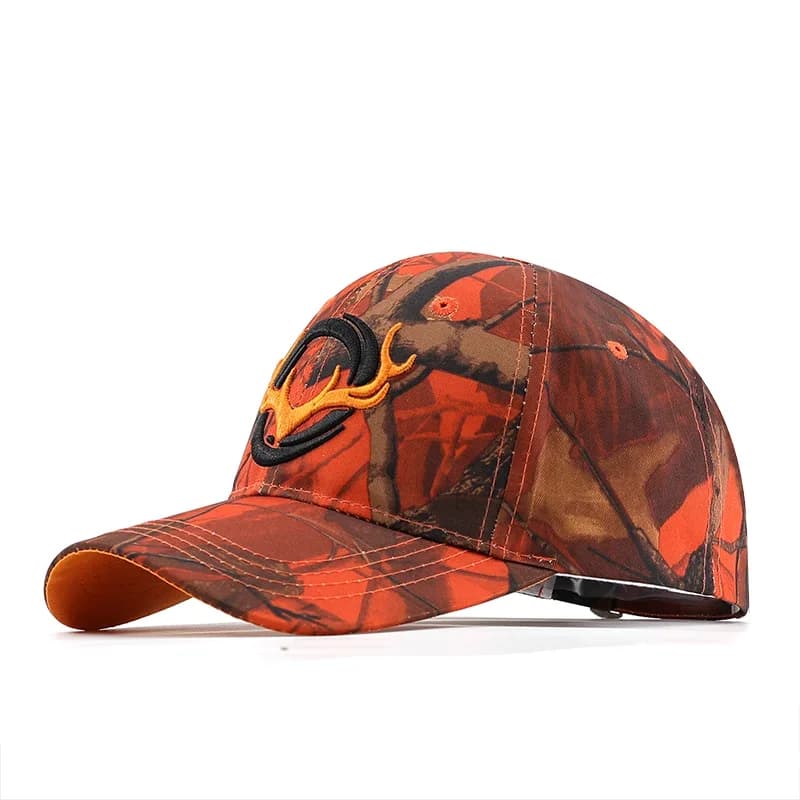 Casquette camouflage pêche réglable homme femme - Chapeau de pêche baseball ajustable activités extérieures