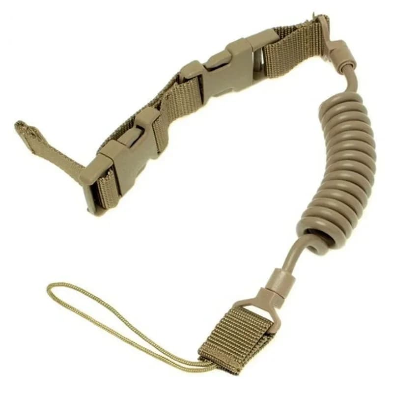 Lanière élastique anti-perte tactique pour clés et lampe - Sécurité et praticité pour accessoires de pêche