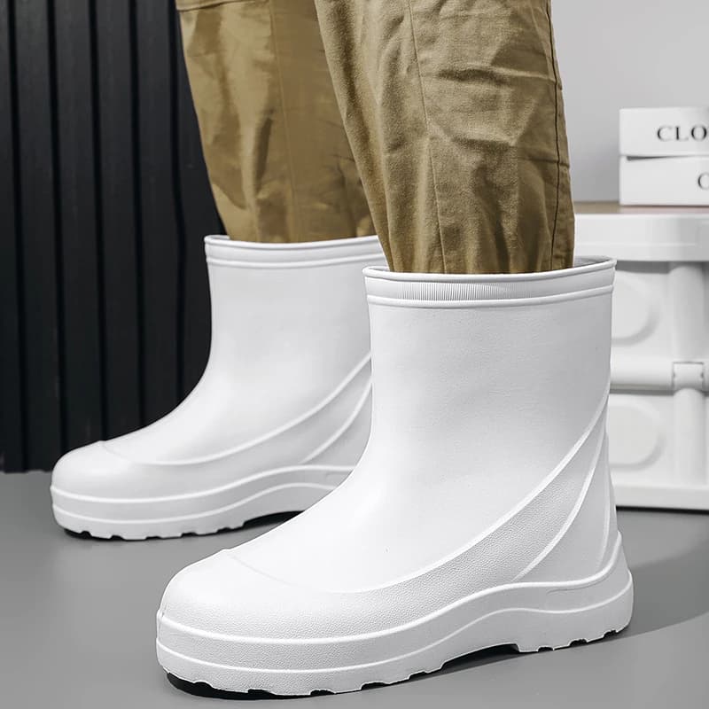 Bottes de pêche imperméables courtes EVA antidérapantes pour pêcheurs professionnels et loisirs