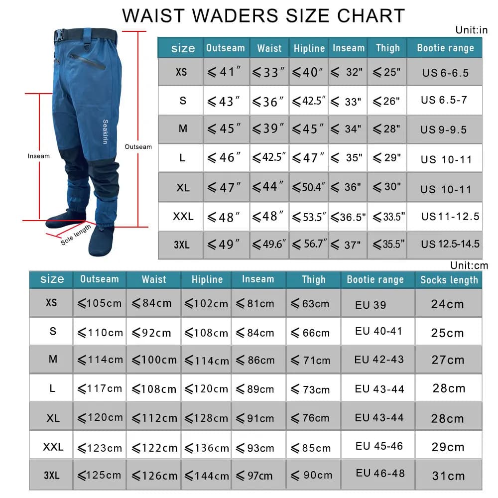 Pantalon de pêche wading homme imperméable 4 plis respirant pour pêche à la mouche et chasse
