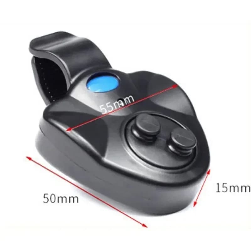 Alarme mordeur portable LED pour pêche à la carpe - Indicateur de touches avec amortisseur pour canne