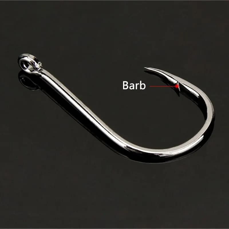 Lot de 400 hameçons carbone pour pêche mer et eau douce - Hameçons barbelés professionnels