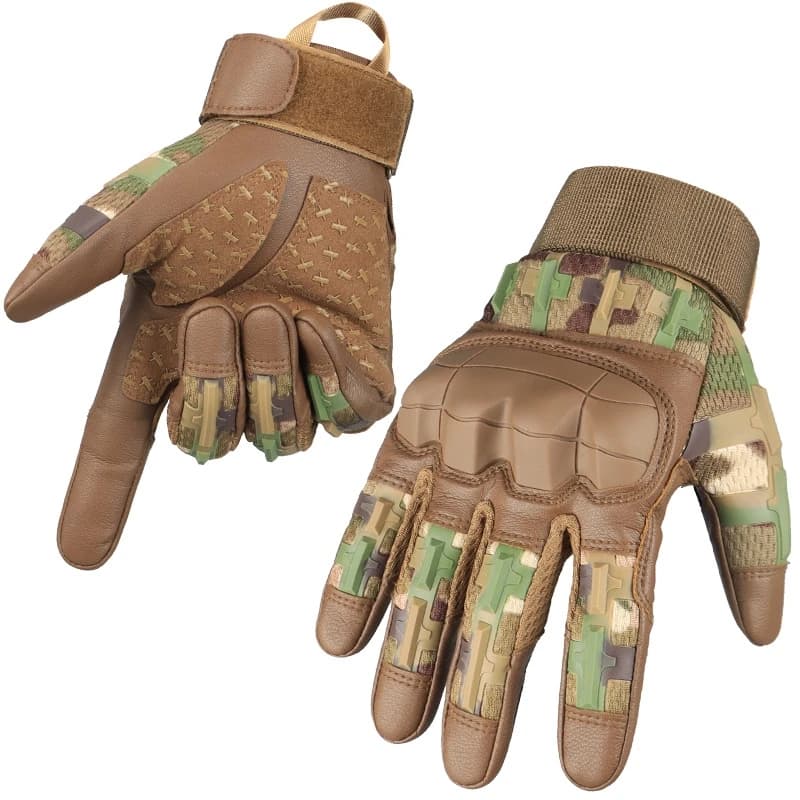 Gants vélo tactiques cuir PU écran tactile pour pêche chasse randonnée sports outdoor