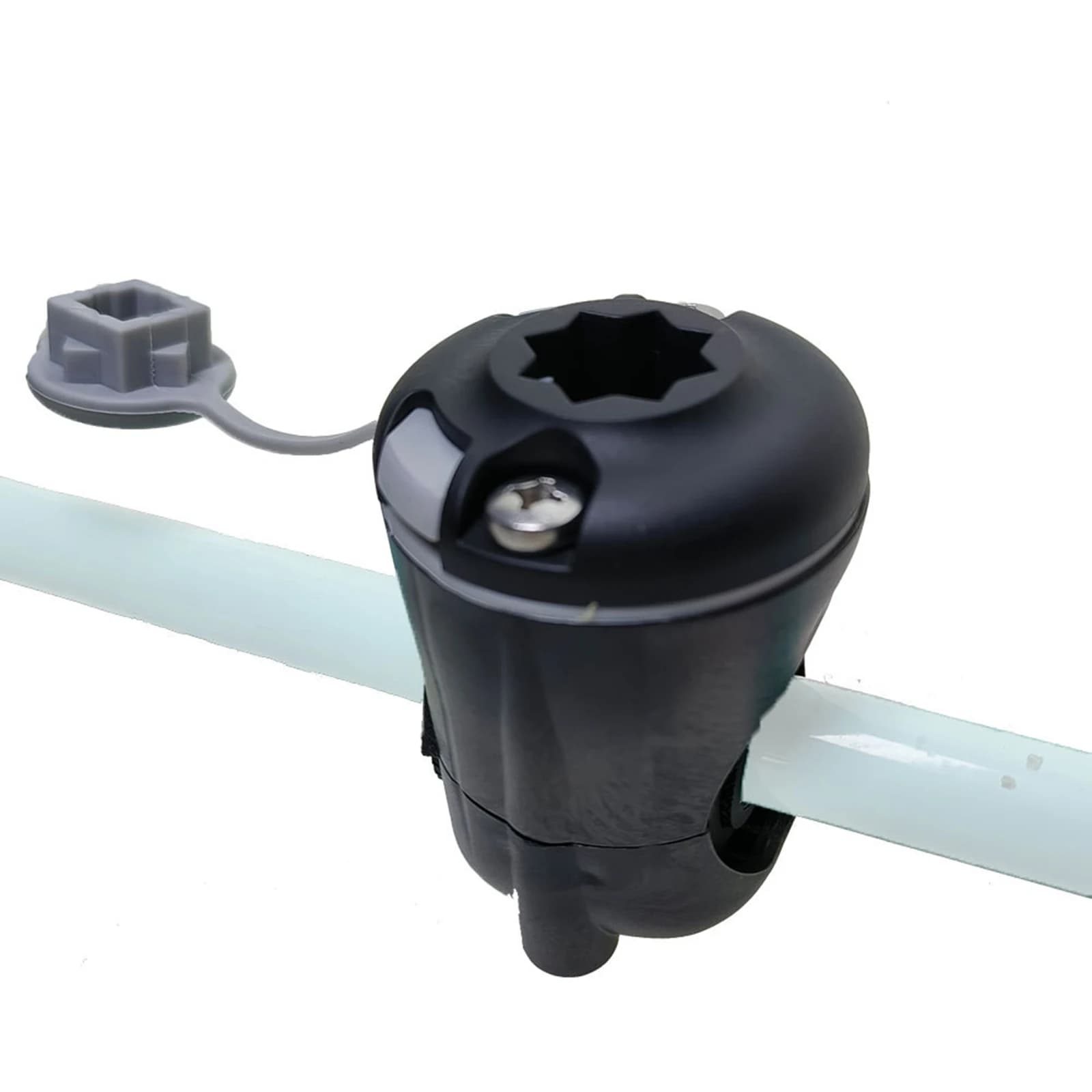 Support de canne à pêche pour kayak - Fixation rail facile à installer pour barres rondes ou carrées 12-38mm