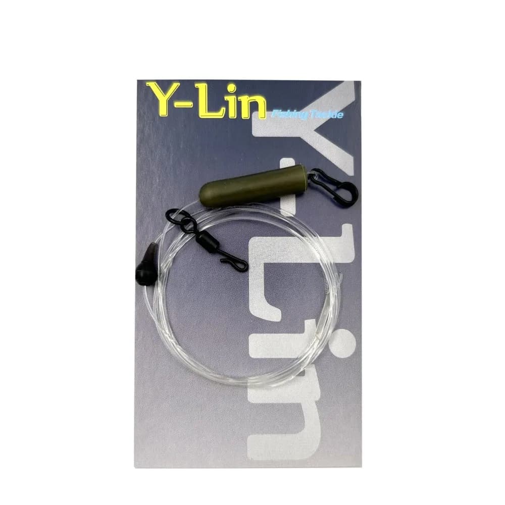 Bas de ligne fluorocarbone 100% fusionné pour pêche à la carpe en montage helicopter avec plombs