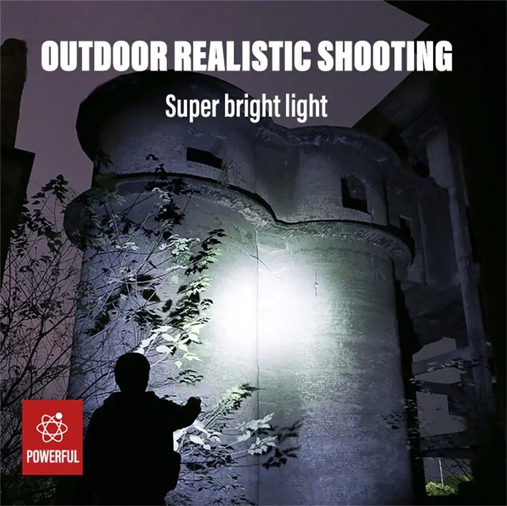 Frontale pêche rechargeable LED avec indicateur batterie capteurs XPG+COB ultra lumineuse pour camping