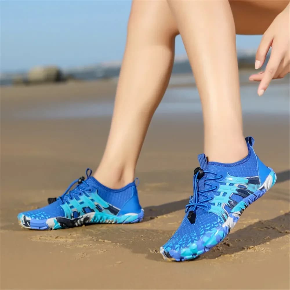 Chaussures cinq doigts pêche homme femme - Aquashoes remontée rivière plage mer