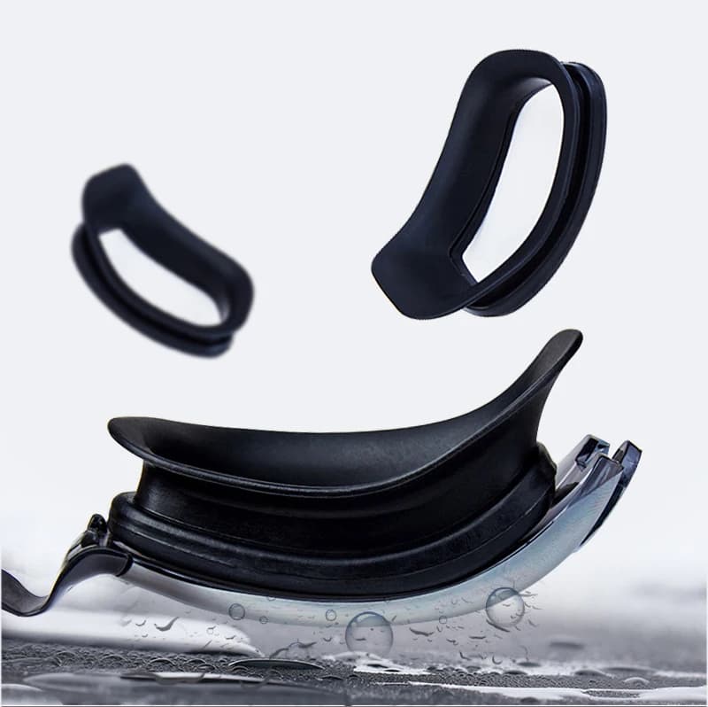 Lunettes de natation myopie adultes professionnelles étanches anti-buée UV avec bouchons