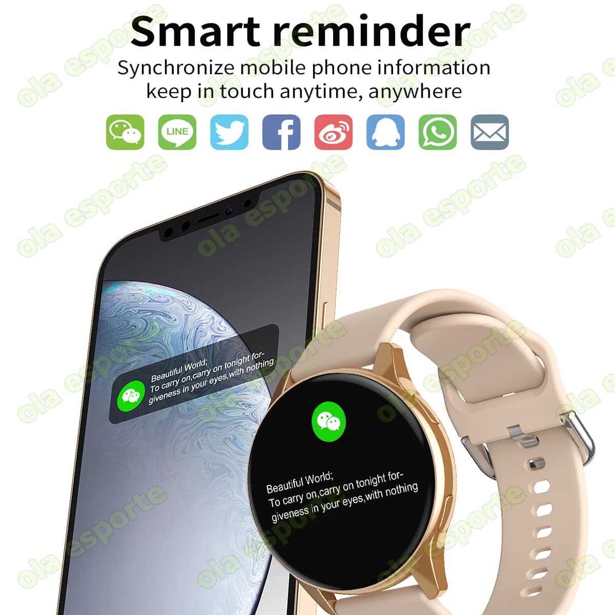 Smartwatch femme 2026 suivi santé 6 indicateurs étanche assistant vocal appels Bluetooth sport