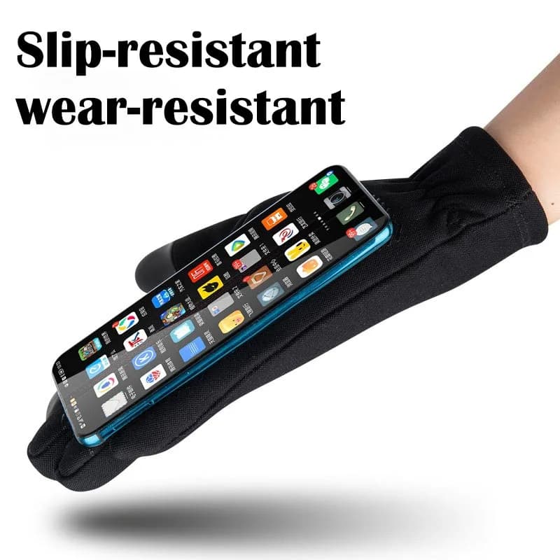 Gants pêche été soie glacée - Gants anti-dérapant écran tactile imperméables protection UV vélo