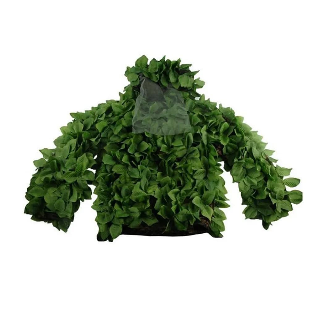Combinaison Ghillie chasse légère 3D feuilles - vêtements camouflage observation faune paintball pêche