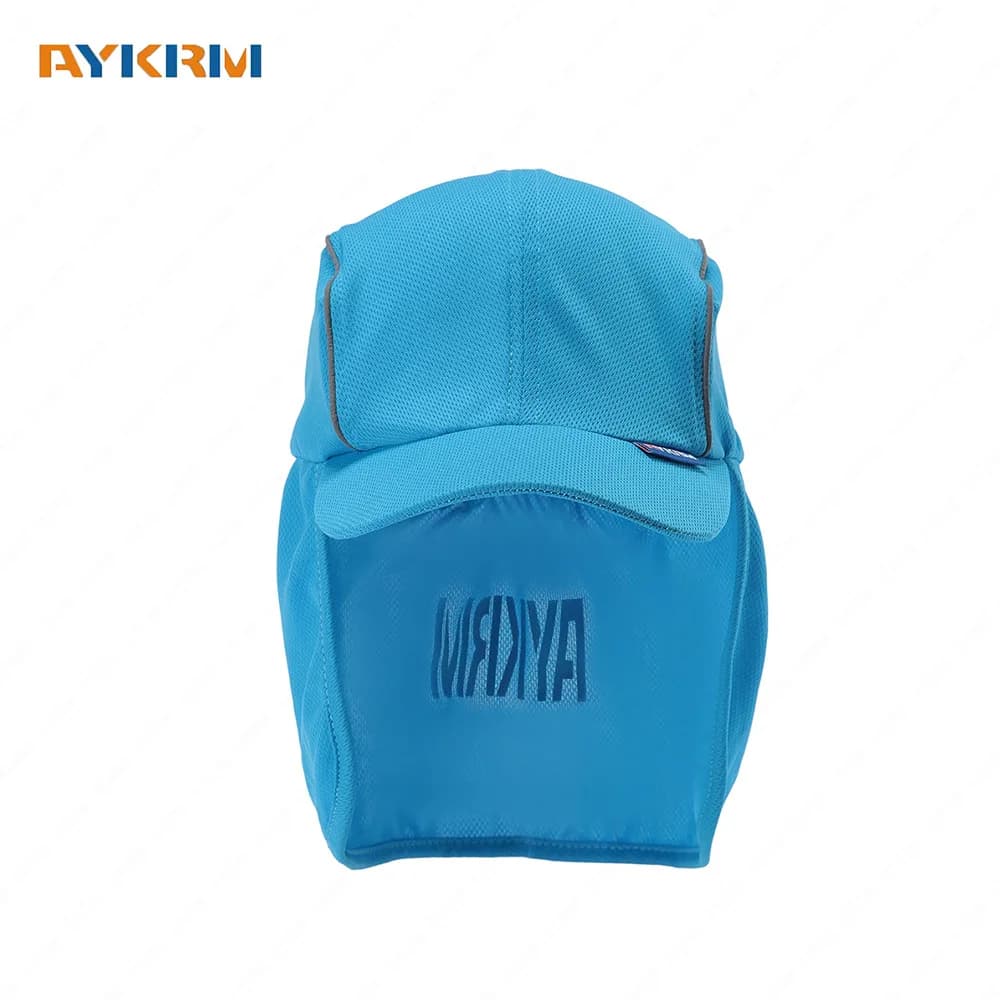 Casquette de sécurité réfléchissante pour pêche nocturne - Hommes femmes avec rabat cou - Running travail