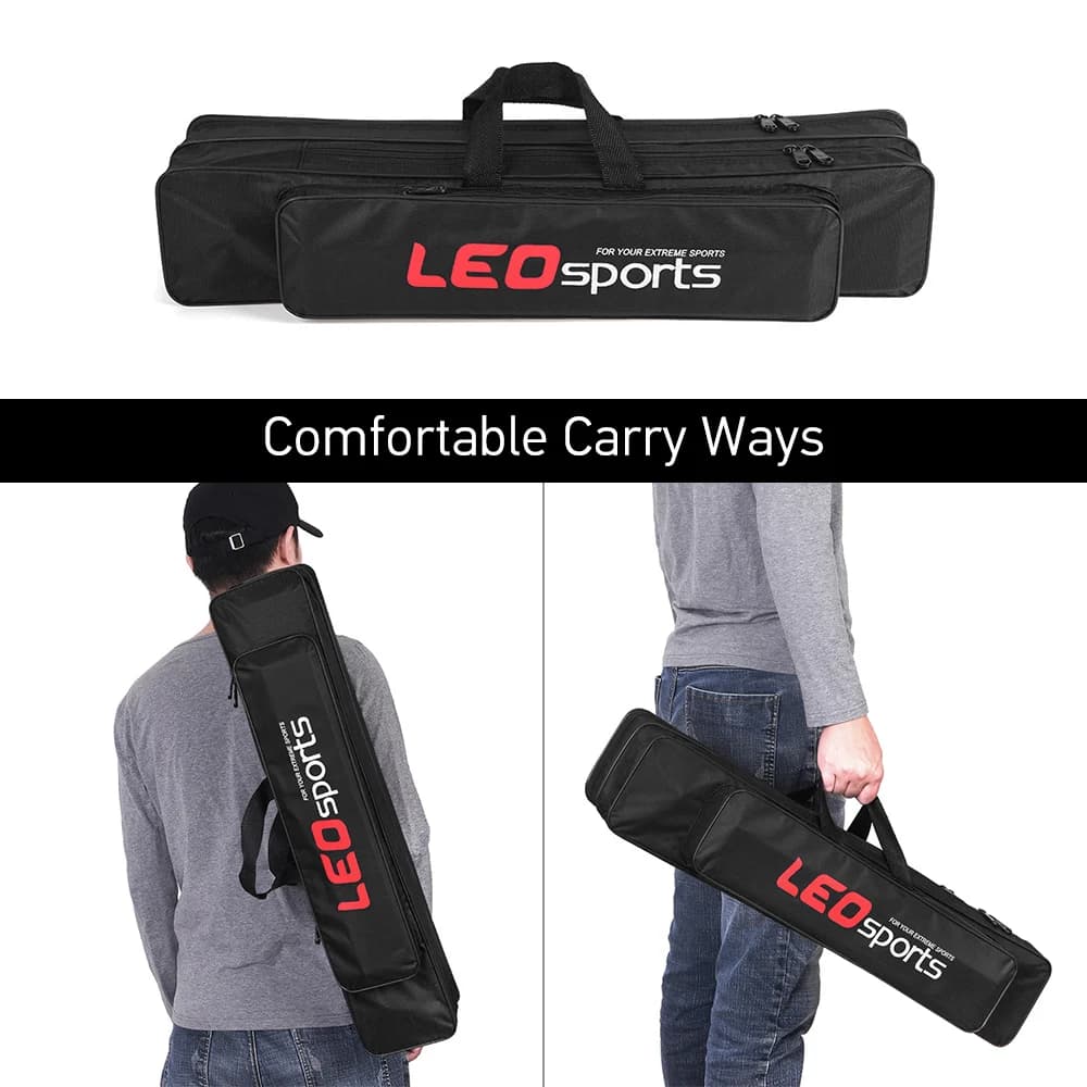 Sac portable 70 cm pour canne à pêche et outils - Organisateur de matériel de pêche léger et pratique